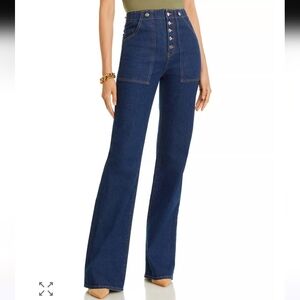 Veronica Beard Dark Blue High-Waisted Jeans